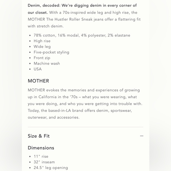 Mother the Hustler Roller High Rise Women's Black Flared Jeans - Picture 5 of 7